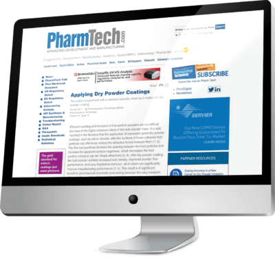 Pfizer Studies Dry Powder Mixing & Coatings with Resodyn LabRAM