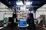 Continuous acoustic mixer under lights