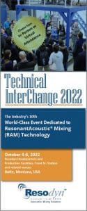 Technical InterChange 2023 hosted by Resodyn Acoustic Mixers