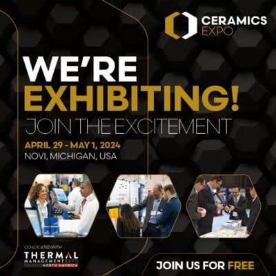 Ceramics Expo April 30 - May 1, 2024 Novi, Michigan