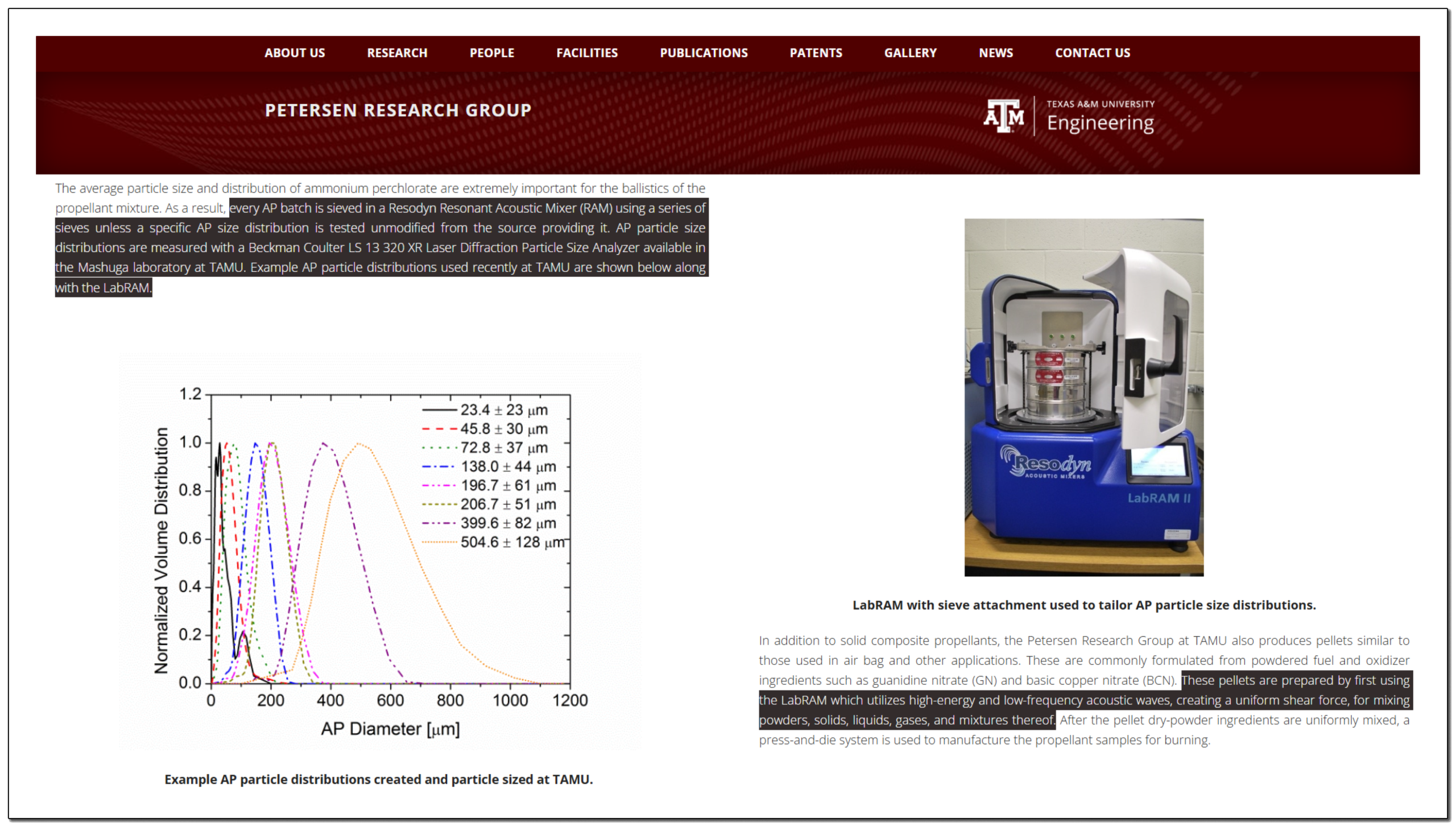 Texas A&M RAM Sieving
