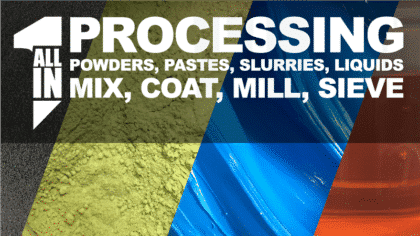 Mix, Coat, Mill, Sieve Processor