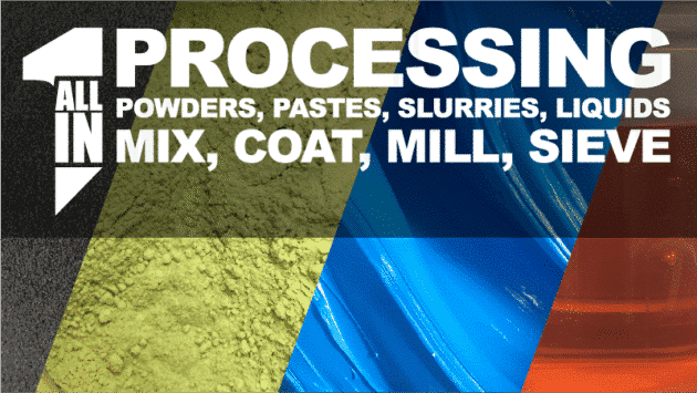 Mix, Coat, Mill, Sieve Processor