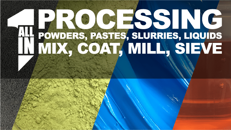 Mix, Coat, Mill, Sieve Processor