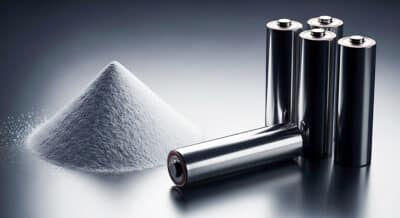 Batteries and battery powder