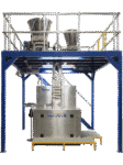 RAM5 continuous acoustic mixer with stainless steel finish