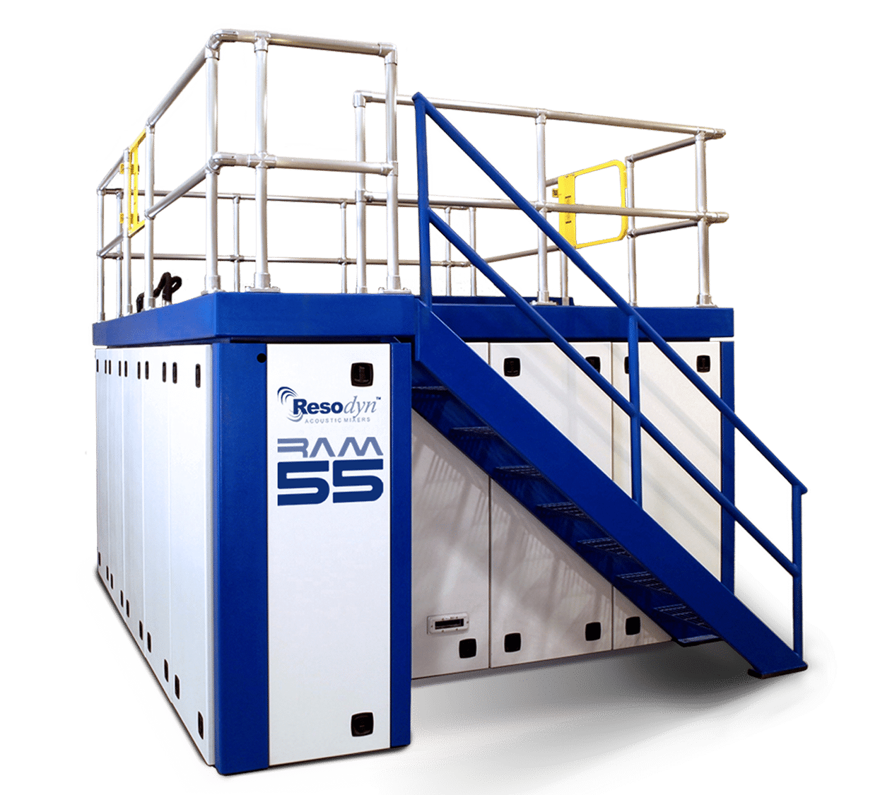 RAM55 acoustic mixer for large scale production.