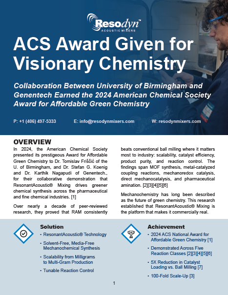 ACS Award Given for Visionary Chemistry