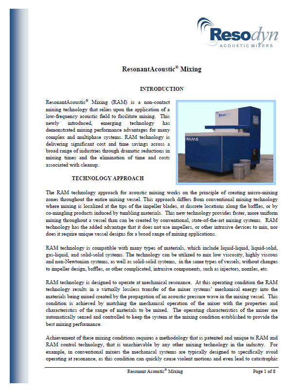 RAM whitepaper cover page